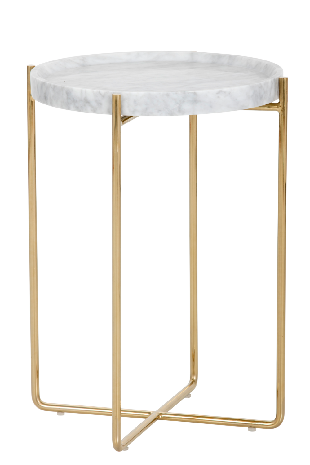 White Marble End Table by Splendido Liv Side Table