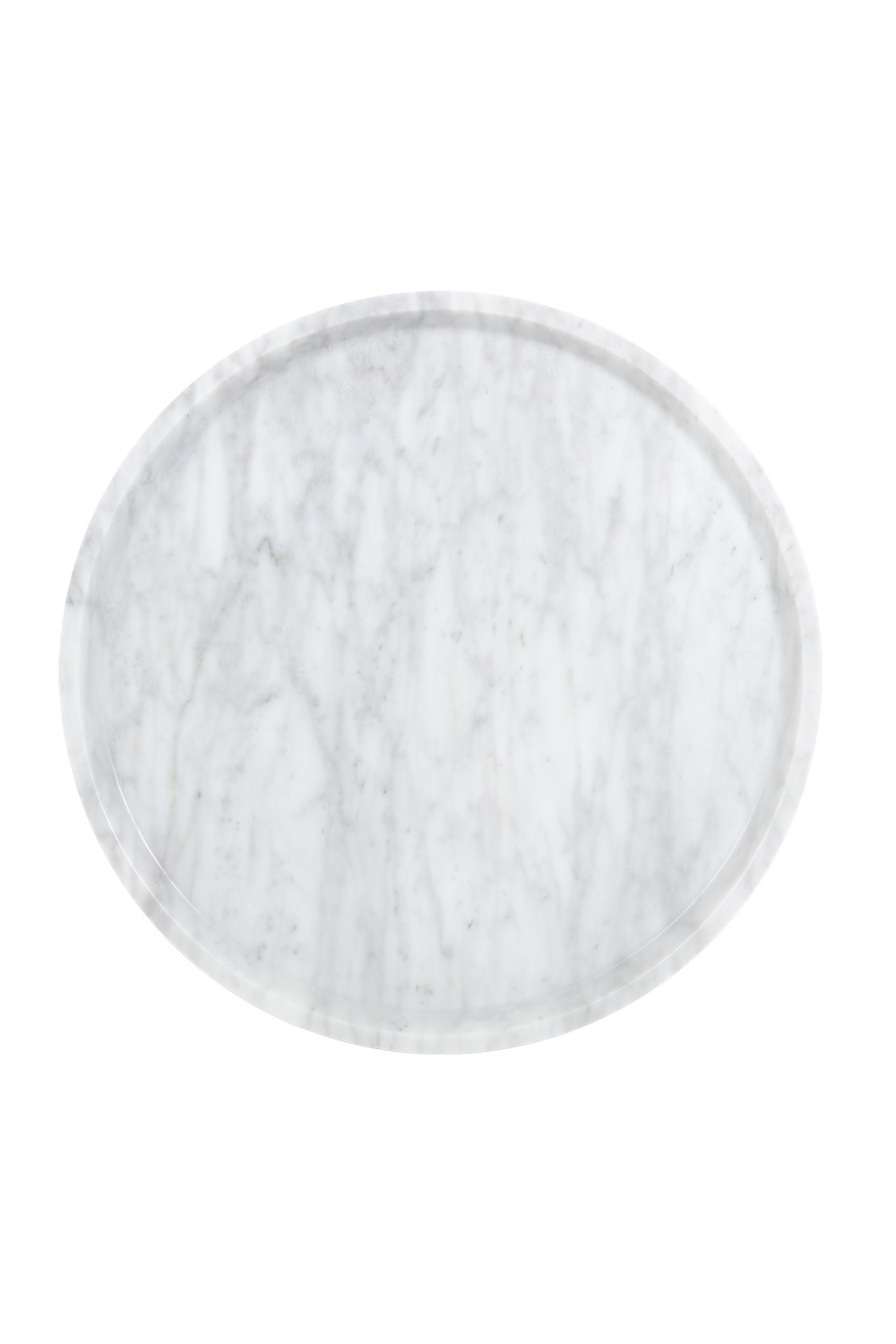 White Marble End Table by Splendido Liv Side Table, alternate view 3