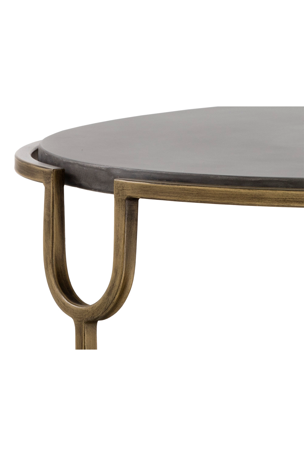 Modern European furniture - Modern Concrete Oval Coffee Table - www.oroa.com