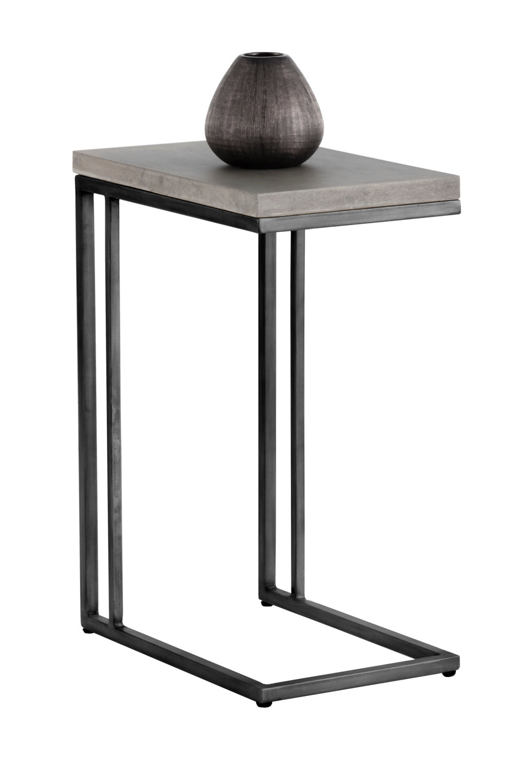 Minimalist Round Concrete Indoor/Outdoor End Table by Splendido Sawyer Side Table, alternate view 12
