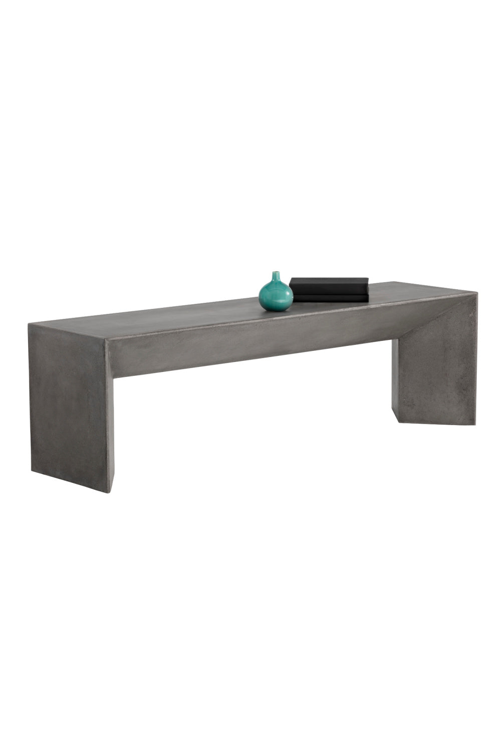 Modern European furniture - Concrete Outdoor Bench - www.oroa.com