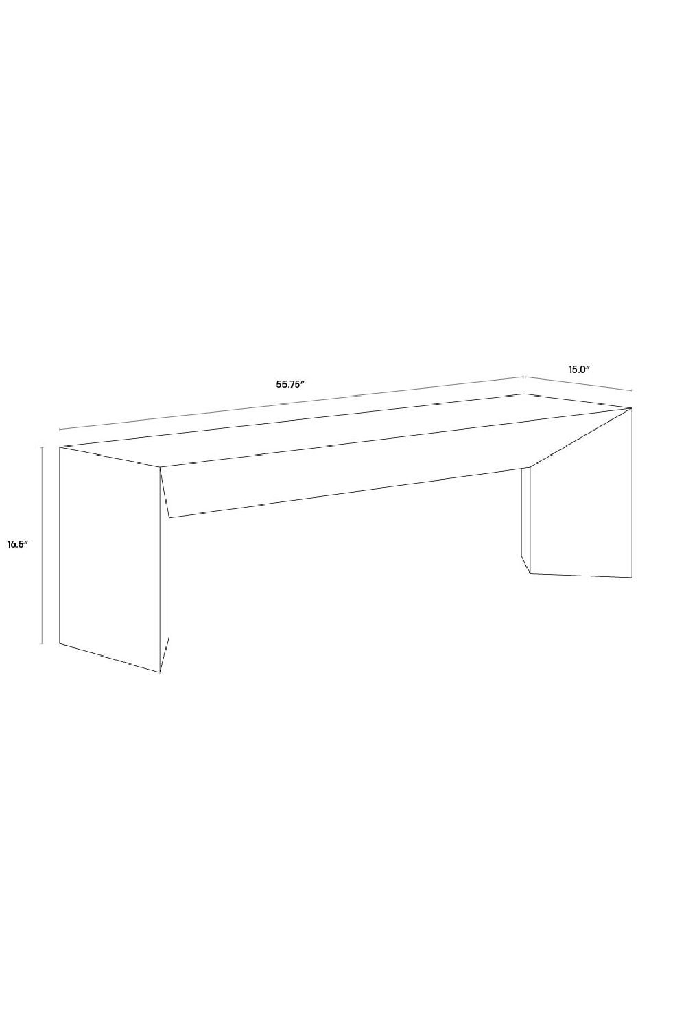 Concrete Outdoor Bench by Splendido Nomad Outdoor Lounge Chair, alternate view 7
