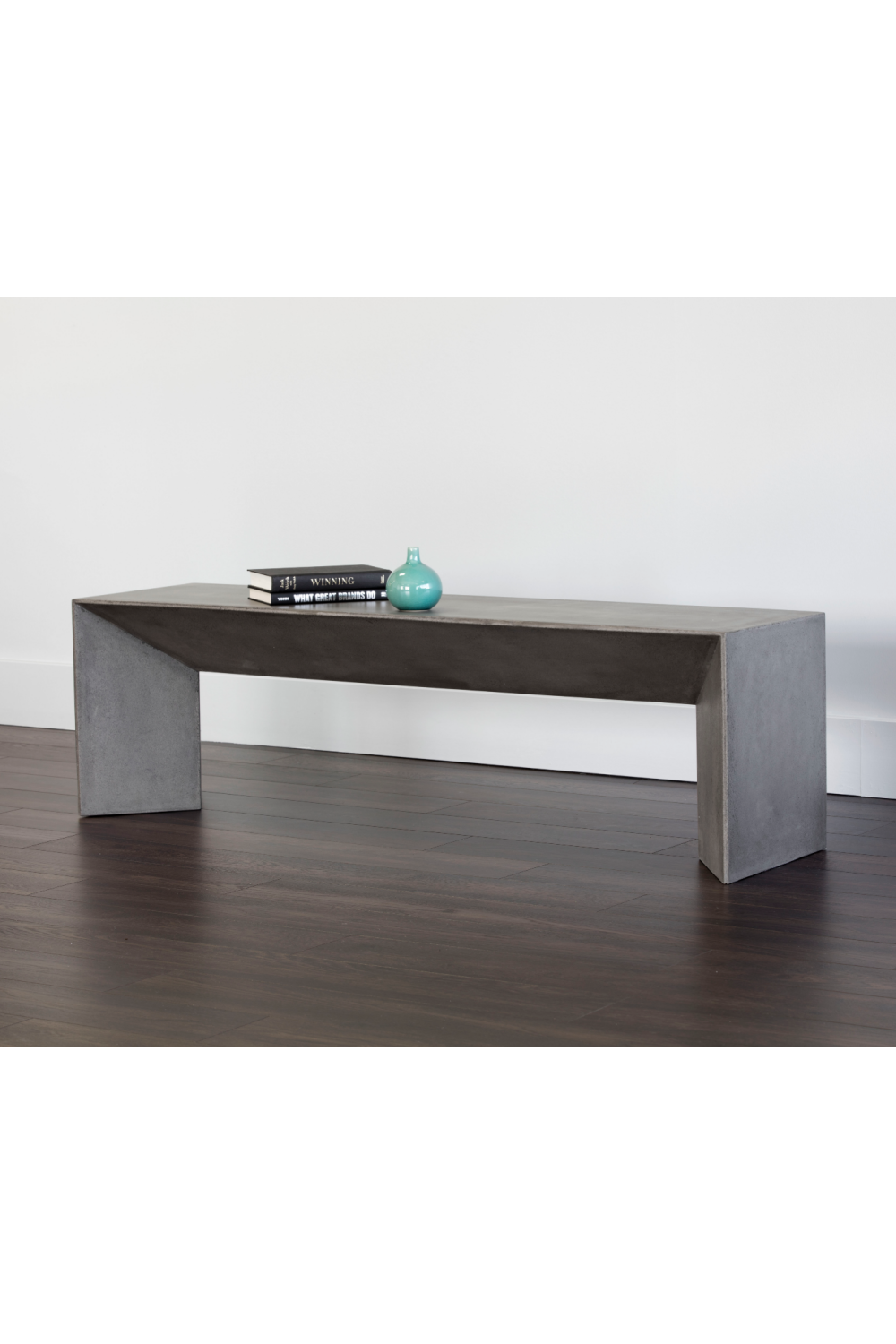 Modern European furniture - Concrete Outdoor Bench - www.oroa.com