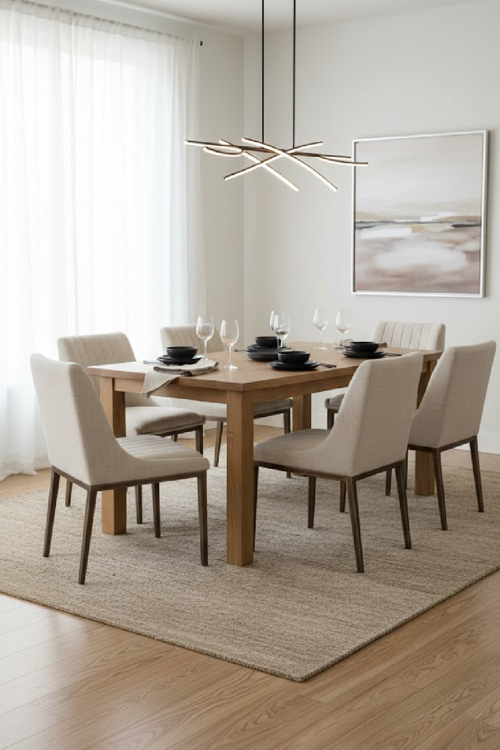 Vertical Stitched Dining Chairs (2) by Splendido Halden, alternate view 2