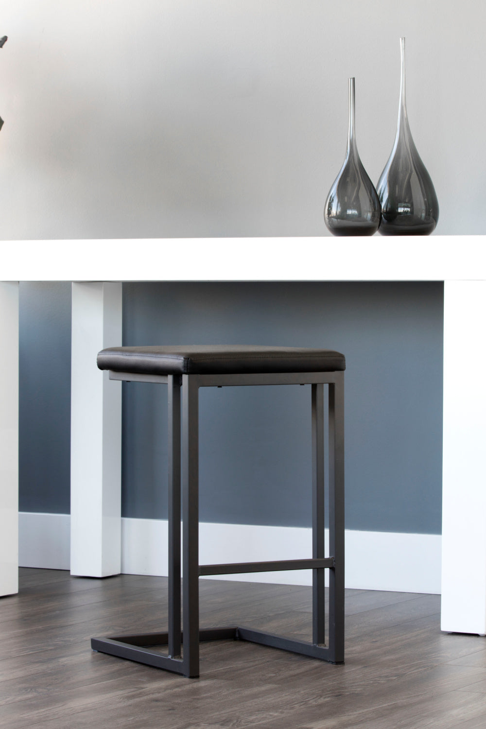 Black Leather Look Counter Stools (2) by Splendido Boone, alternate view 10