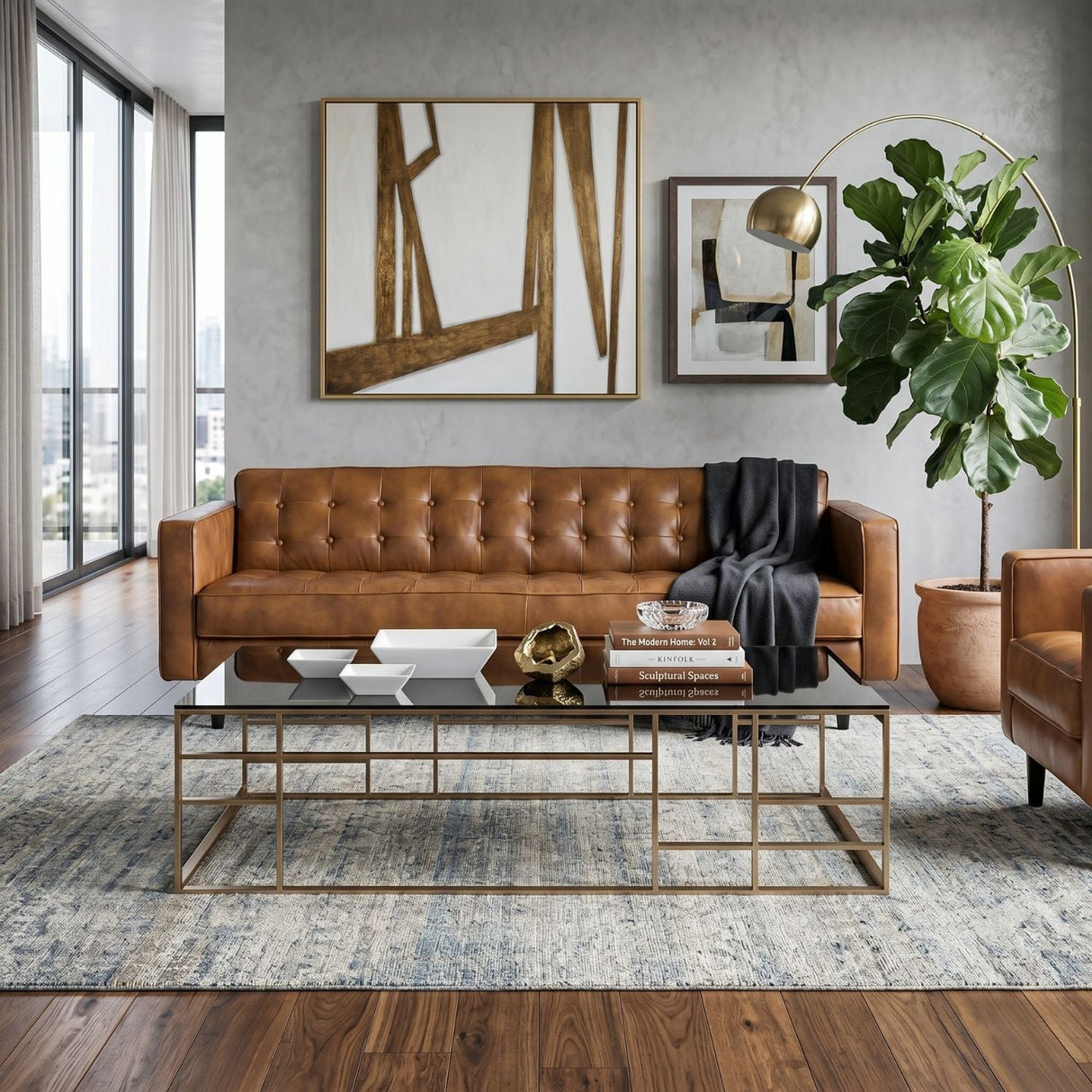 Refined Upholstered Sofa by Splendido Donnie, alternate view 2