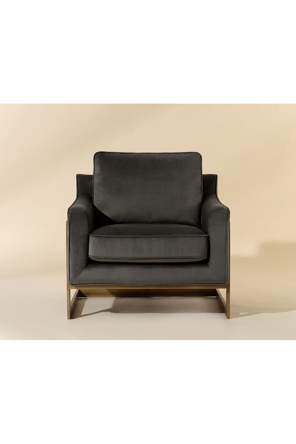 Bronze Frame Cantilevered Lounge Chair by Splendido Kalmin Accent Chair, alternate view 18