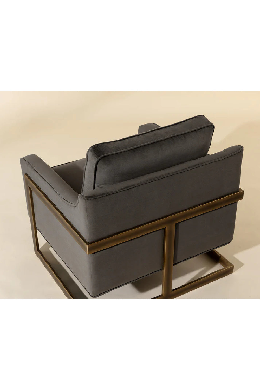 Bronze Frame Cantilevered Lounge Chair by Splendido Kalmin Accent Chair, alternate view 19