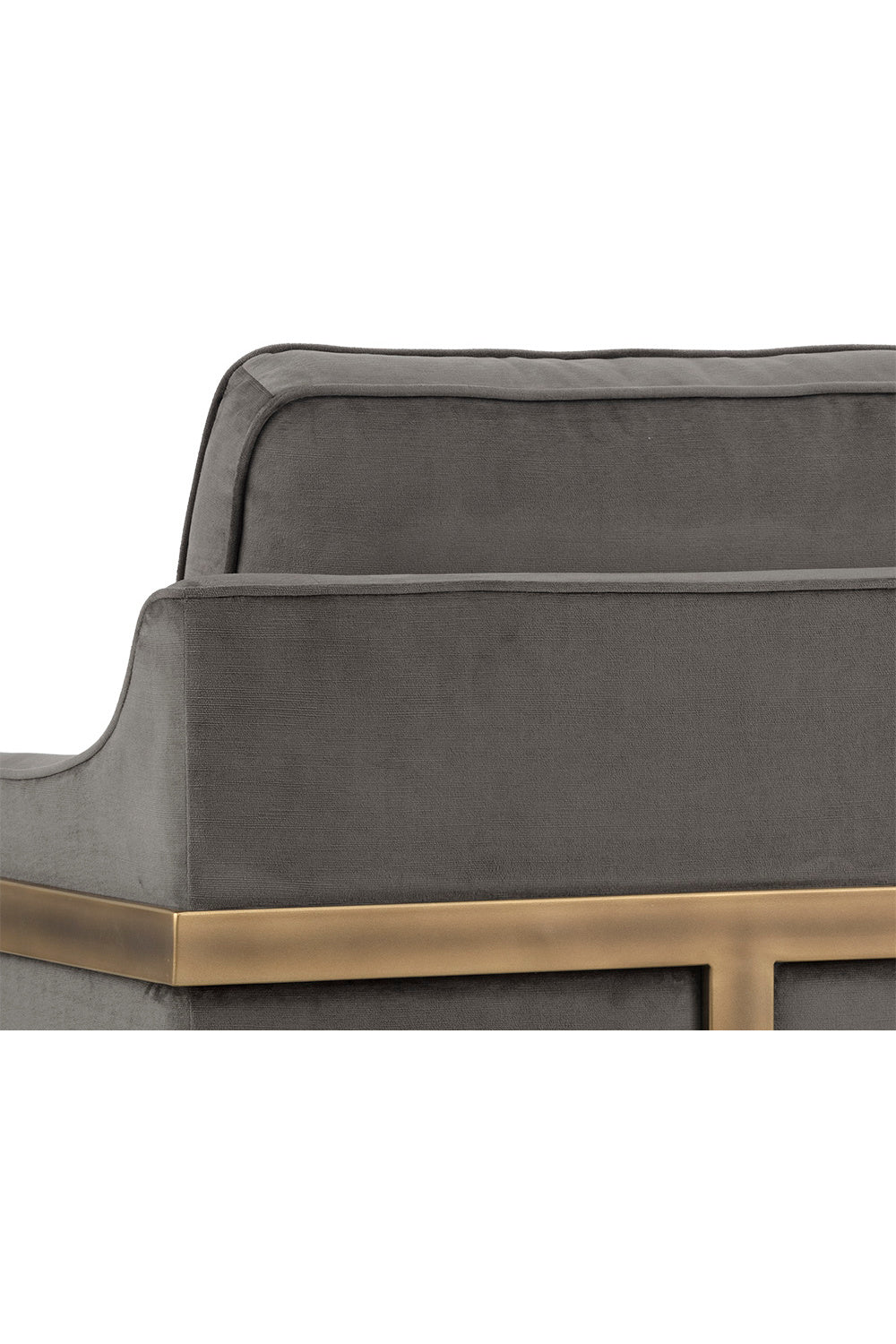Bronze Frame Cantilevered Lounge Chair by Splendido Kalmin Accent Chair, alternate view 16