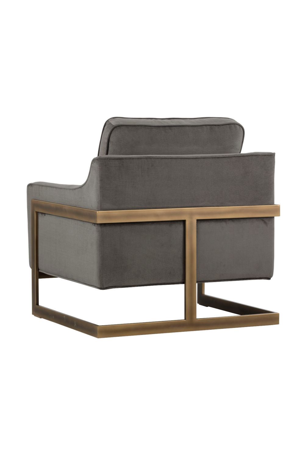 Bronze Frame Cantilevered Lounge Chair by Splendido Kalmin Accent Chair, alternate view 14