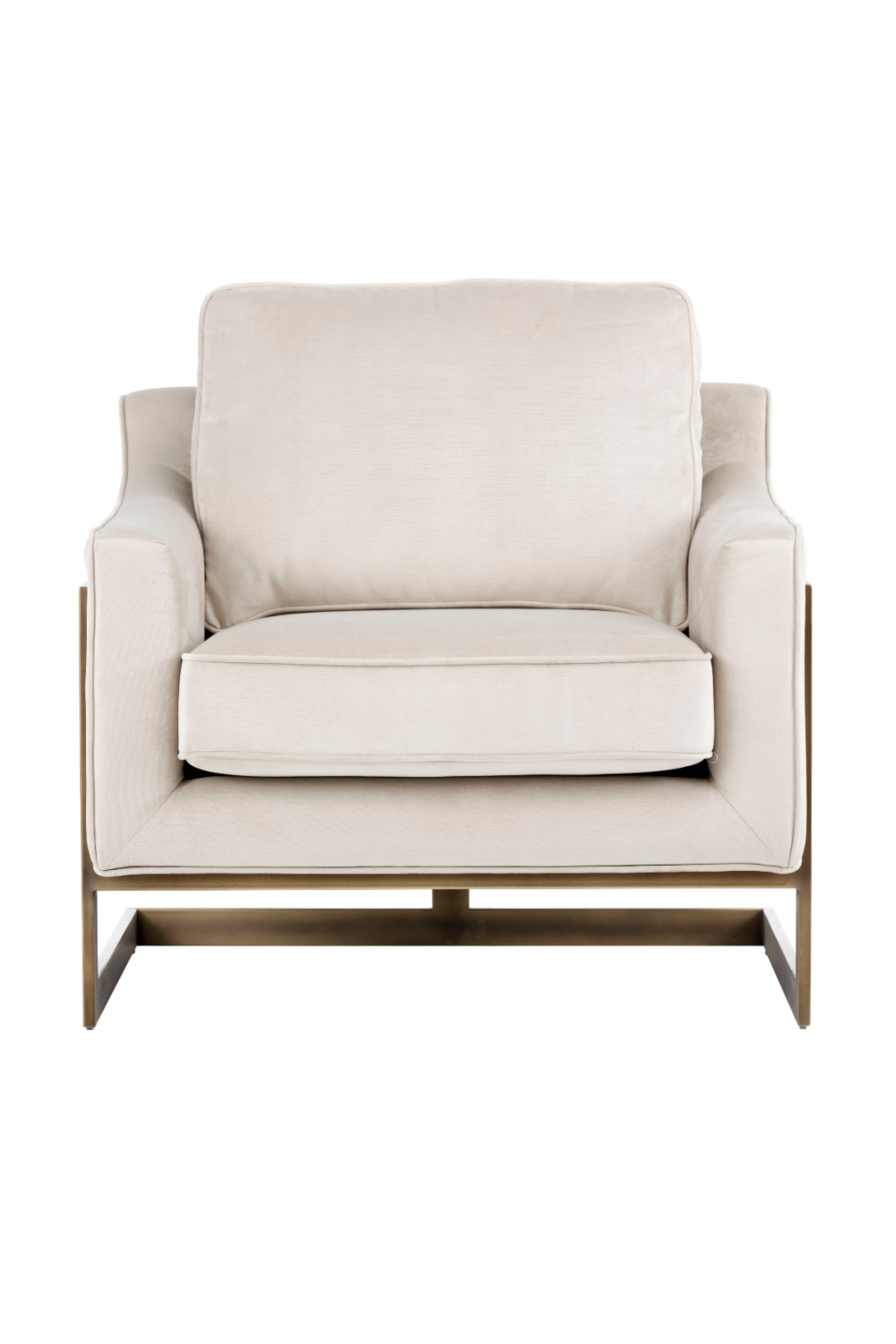 Bronze Frame Cantilevered Lounge Chair by Splendido Kalmin Accent Chair, alternate view 3