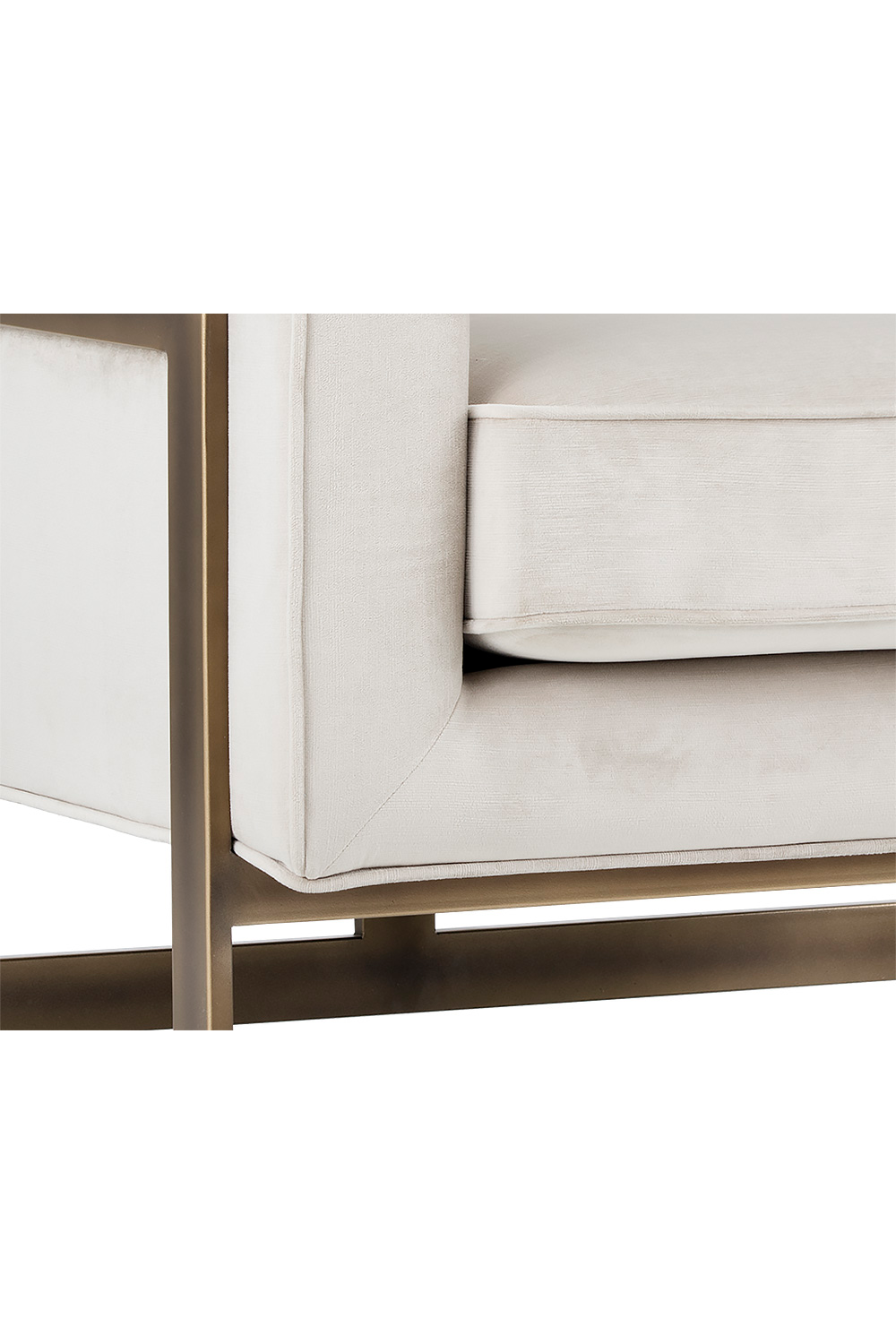 Bronze Frame Cantilevered Lounge Chair by Splendido Kalmin Accent Chair, alternate view 7