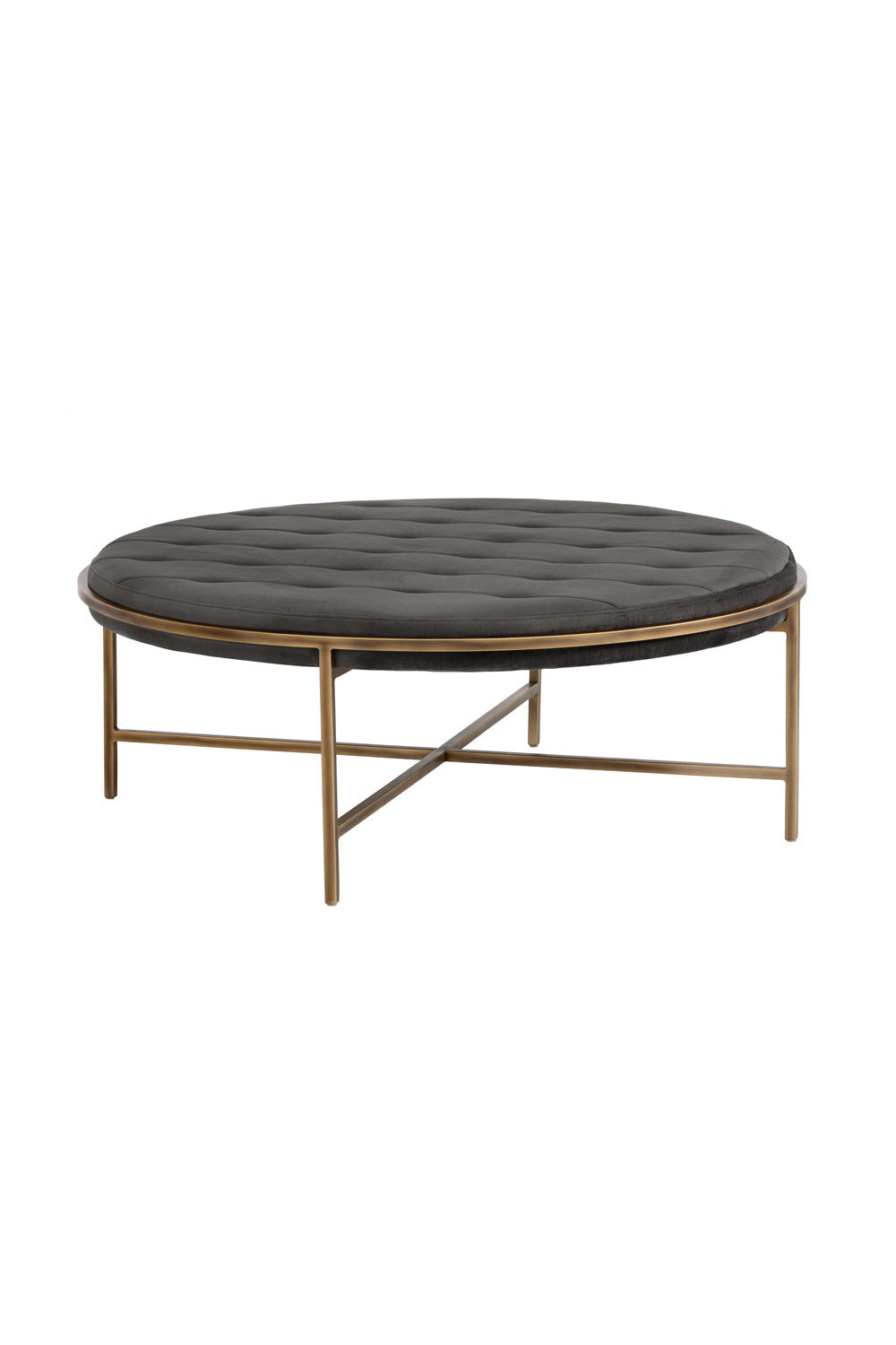 Metal Frame Upholstered Ottoman by Splendido Ethel, alternate view 7