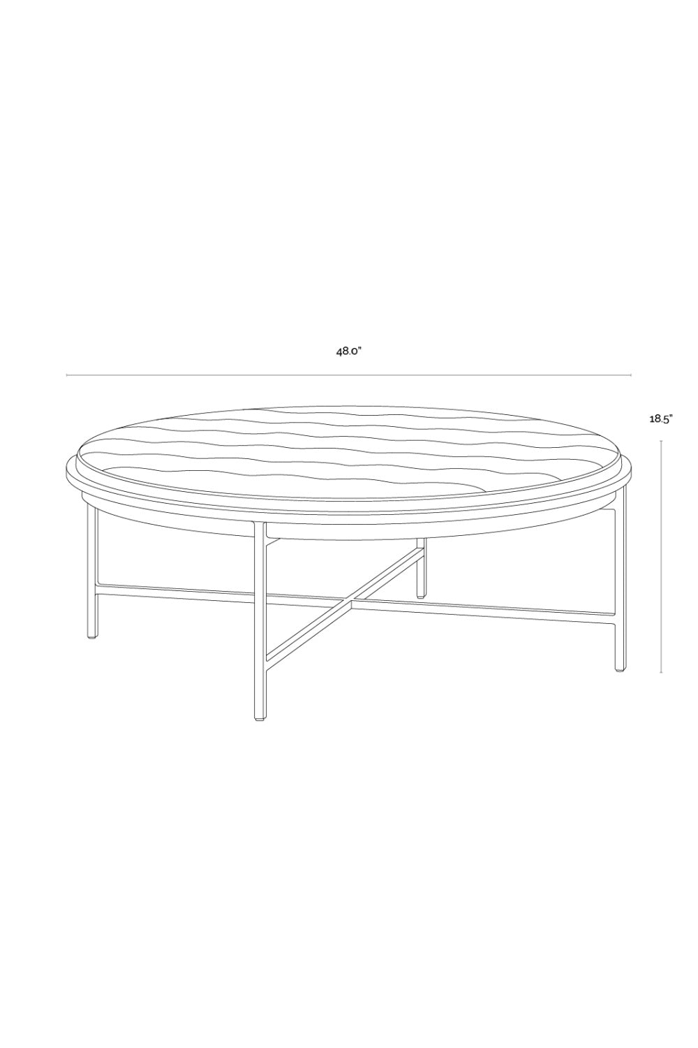 Metal Frame Upholstered Ottoman by Splendido Ethel, alternate view 13
