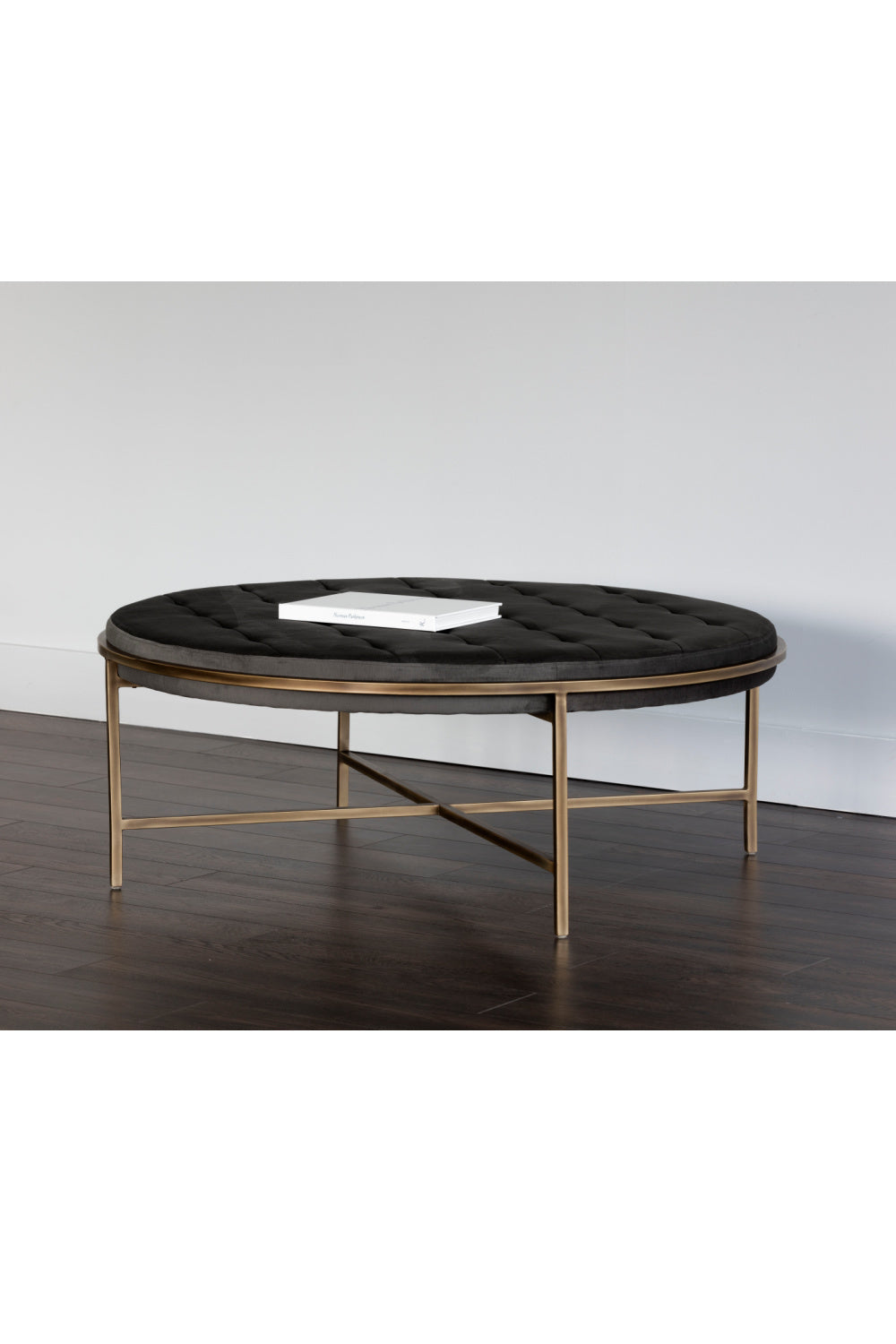 Metal Frame Upholstered Ottoman by Splendido Ethel, alternate view 12