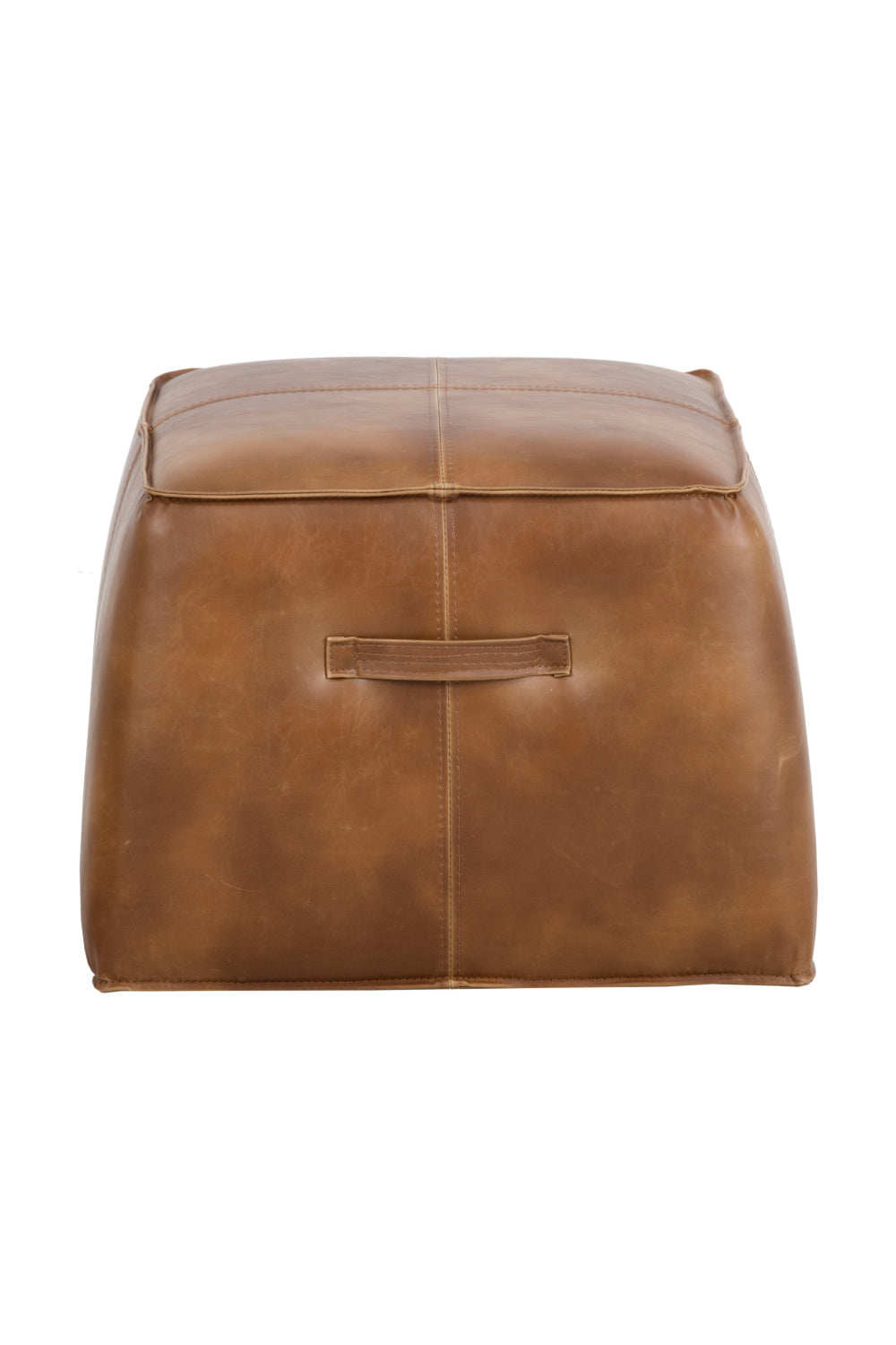 Leather Inspired Cube Ottoman by Splendido Aspen