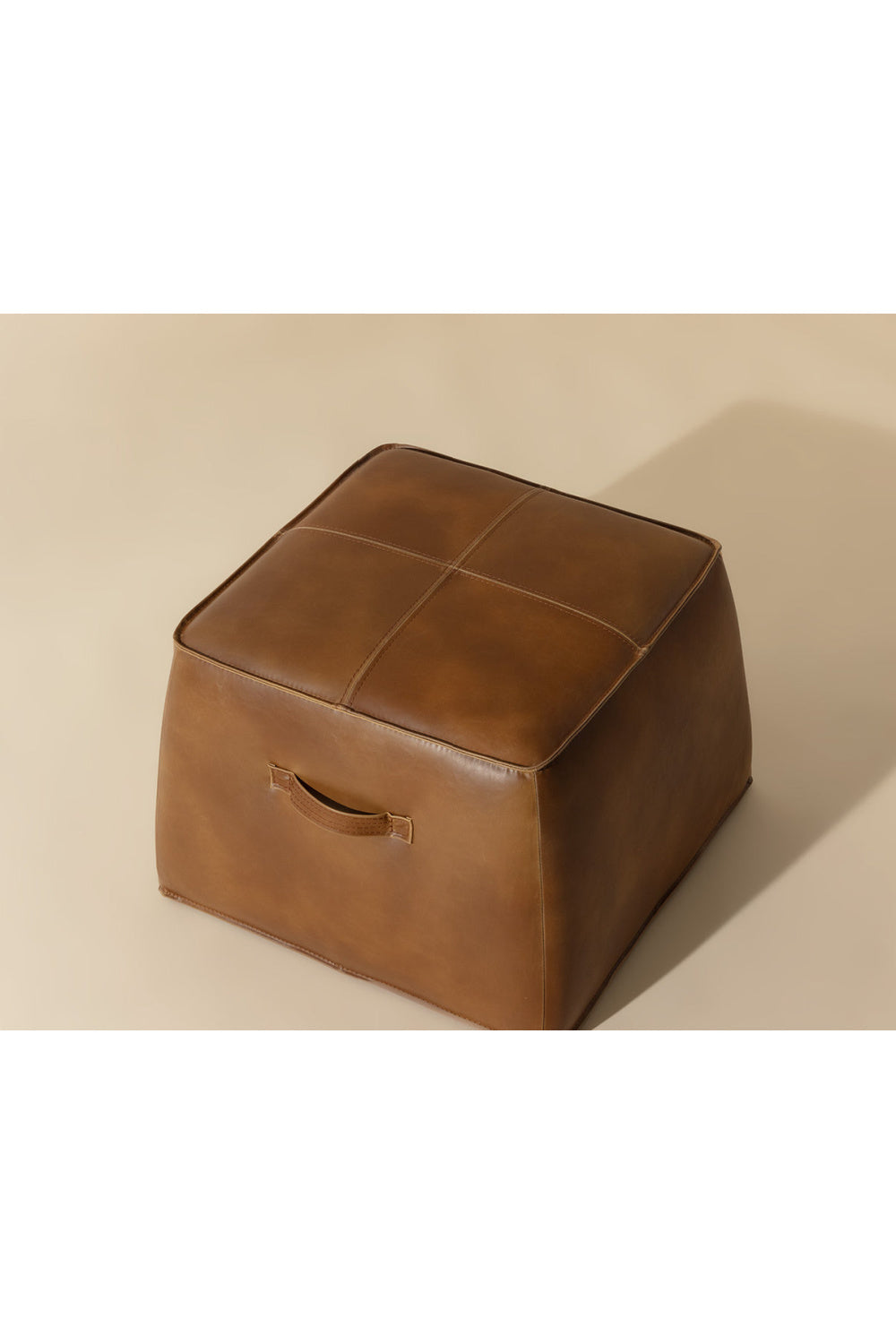 Leather Inspired Cube Ottoman by Splendido Aspen, alternate view 10