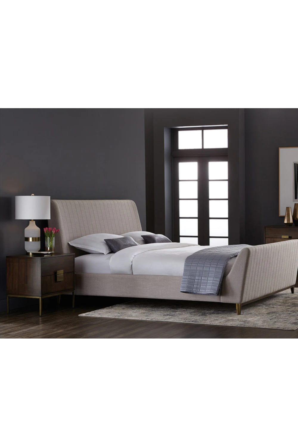 Acacia Wood 2-Drawer Nightstand by Splendido Jade, alternate view 15