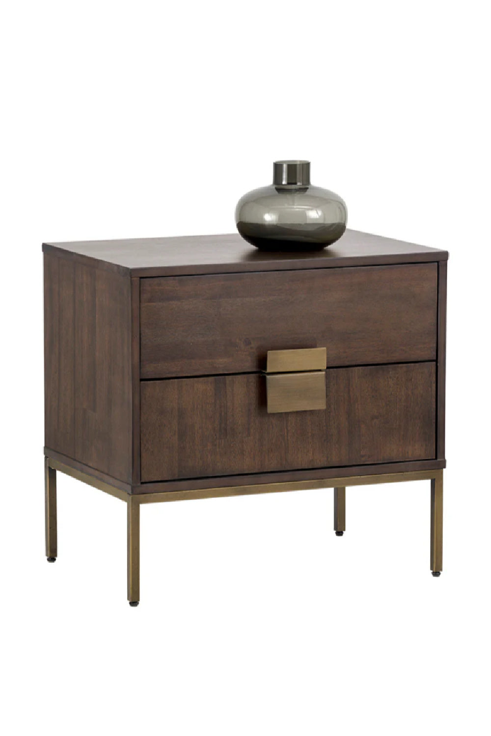 Acacia Wood 2-Drawer Nightstand by Splendido Jade, alternate view 12