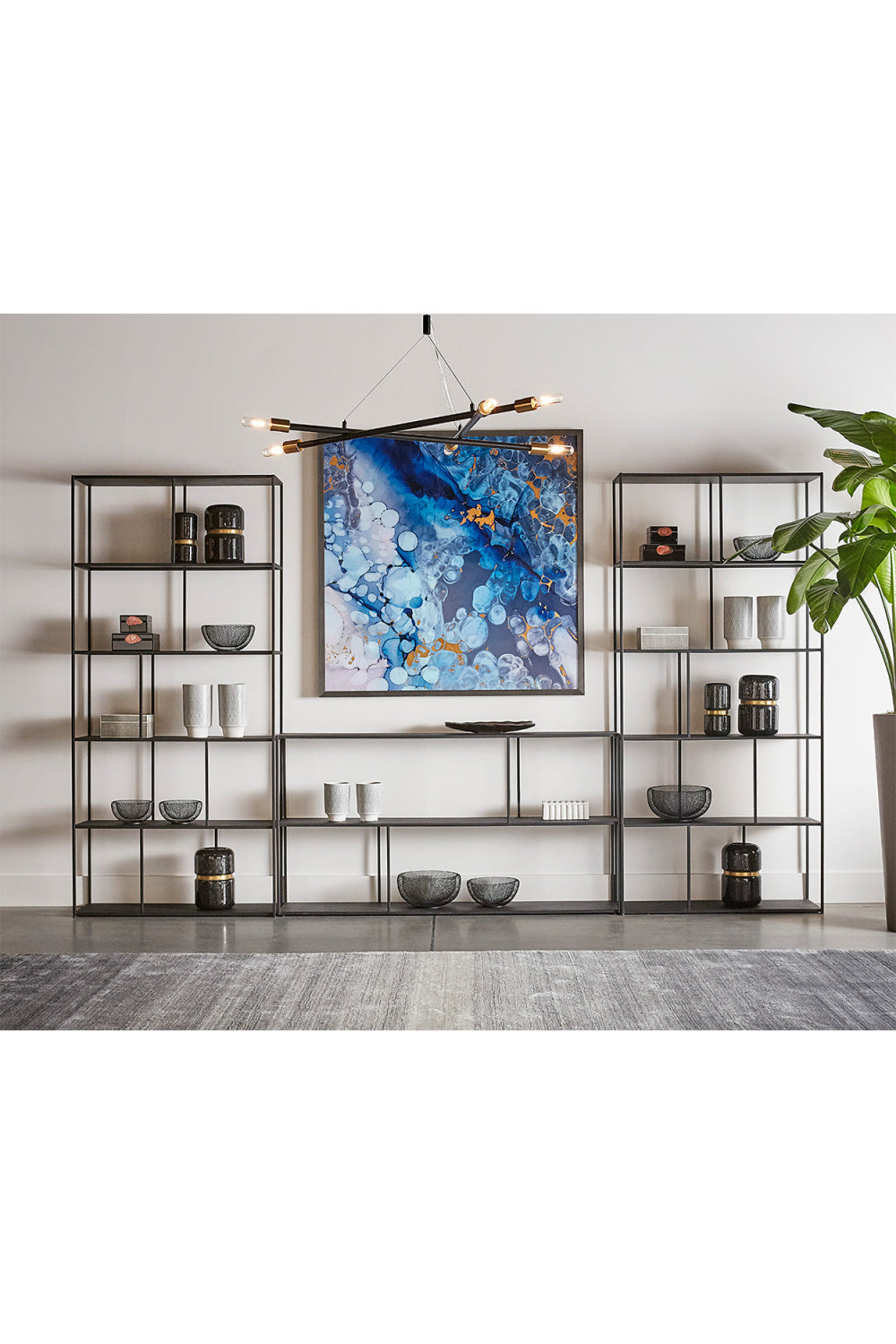 Modern Open Shelving Bookcase by Splendido Eiffel, alternate view 3