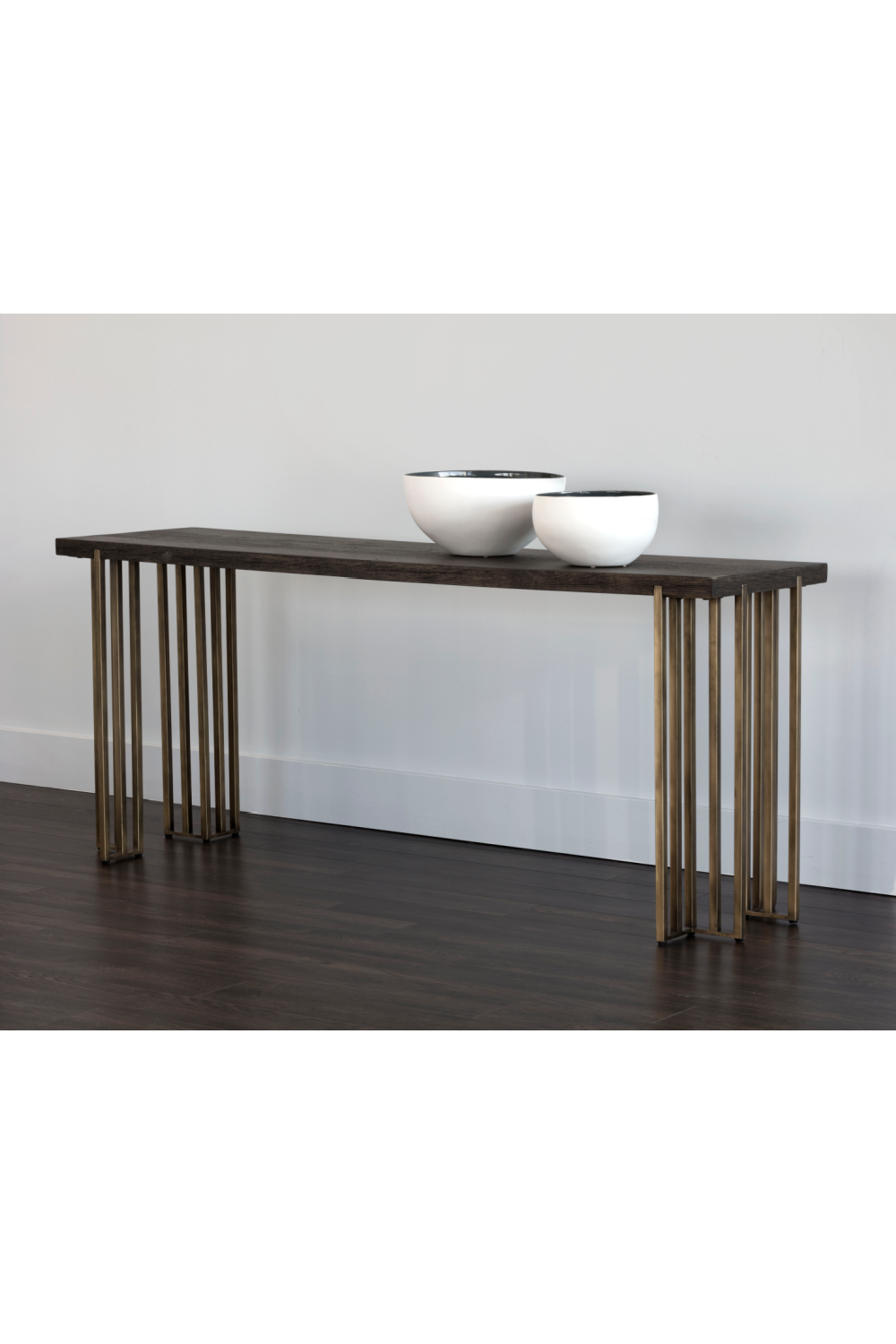 Brown Oak Console Table by Splendido Alto, alternate view 4