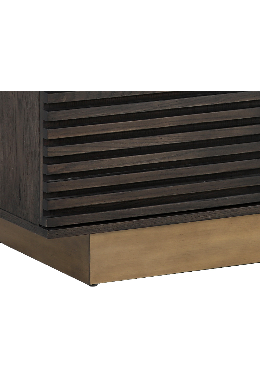 Brown Oak Fluted 4-Door Sideboard by Splendido Paris, alternate view 6