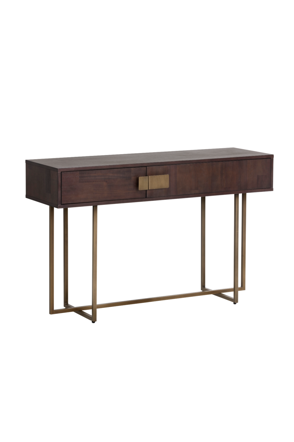 Brown Wooden 2-Drawer Console Table by Splendido Jade
