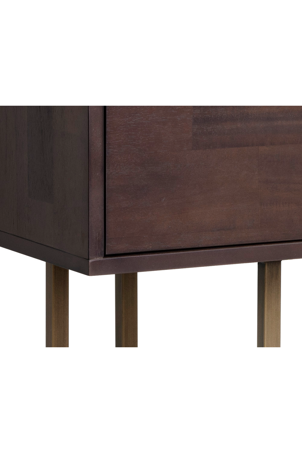 Brown Wooden 2-Drawer Console Table by Splendido Jade, alternate view 5