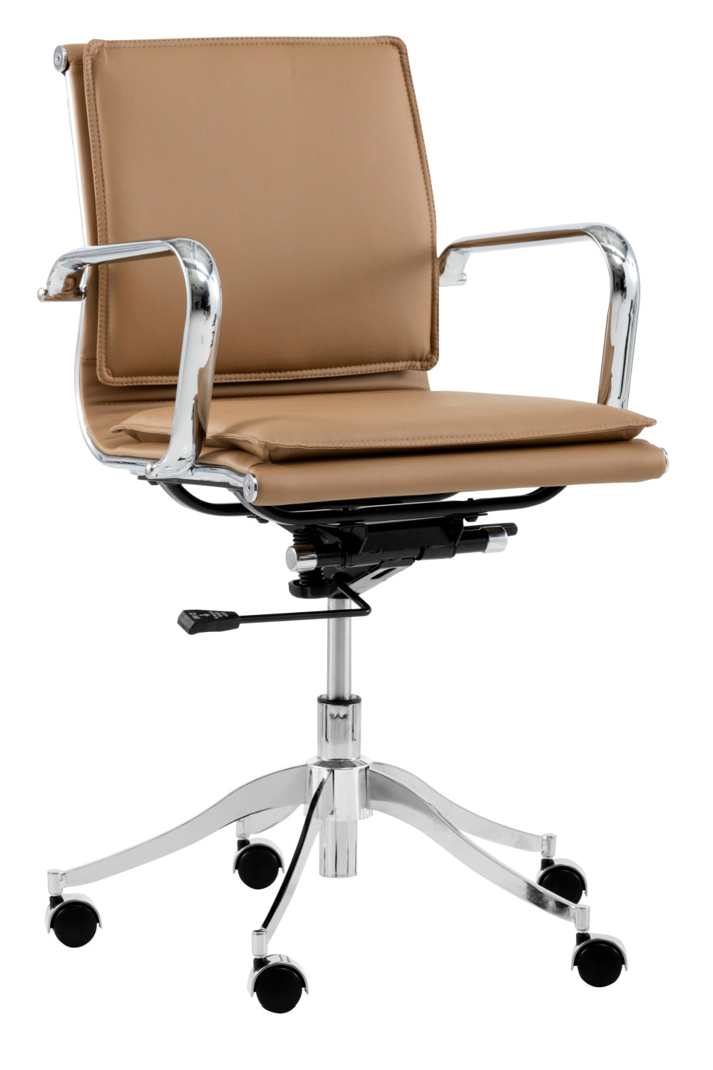 Padded Leather Swivel Office Chair by Splendido Morgan