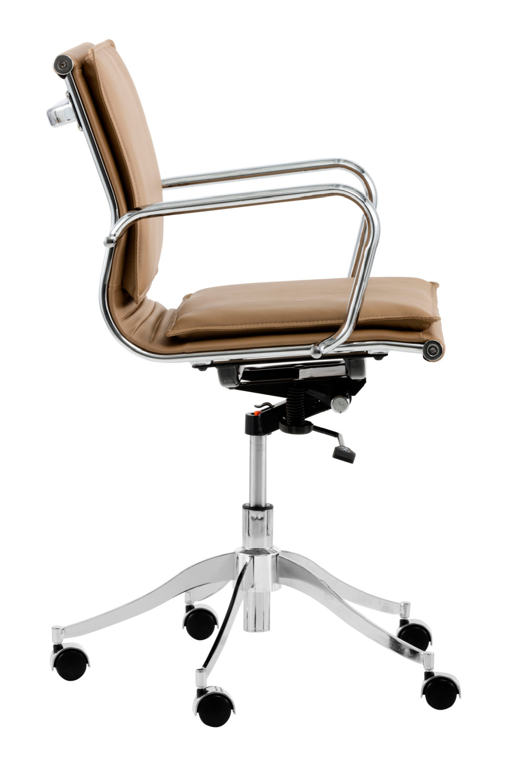 Padded Leather Swivel Office Chair by Splendido Morgan, alternate view 3