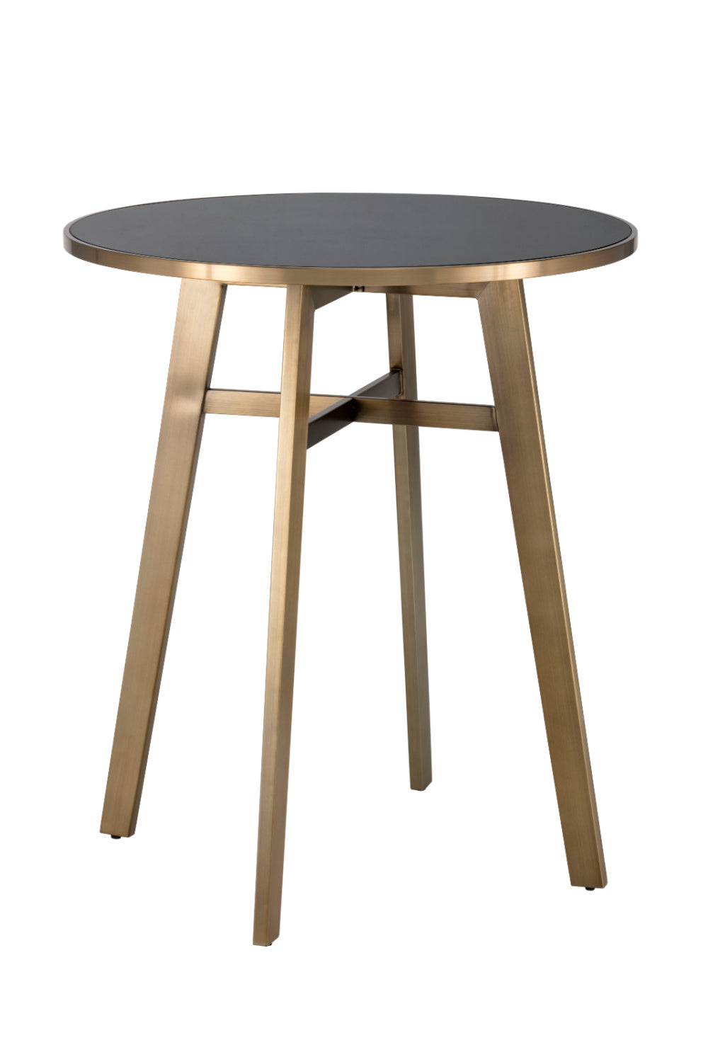 Gold Framed Glass Bar Table by Splendido Bronx Dining Table