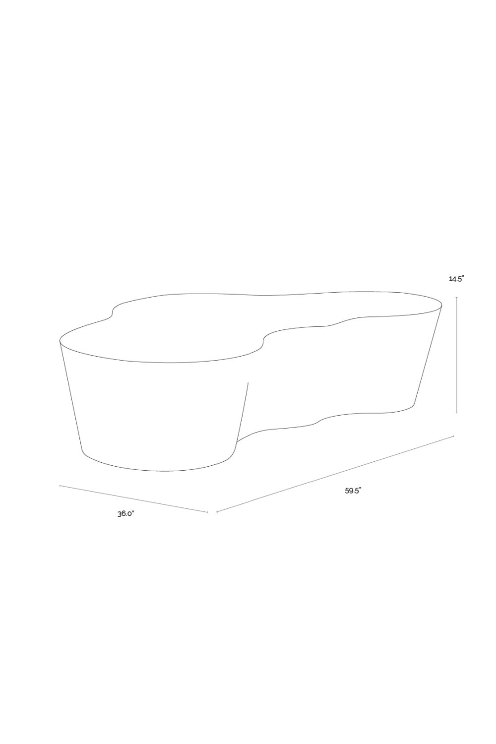 Marble-Look Indoor/Outdoor Coffee Table by Splendido Ava, alternate view 6