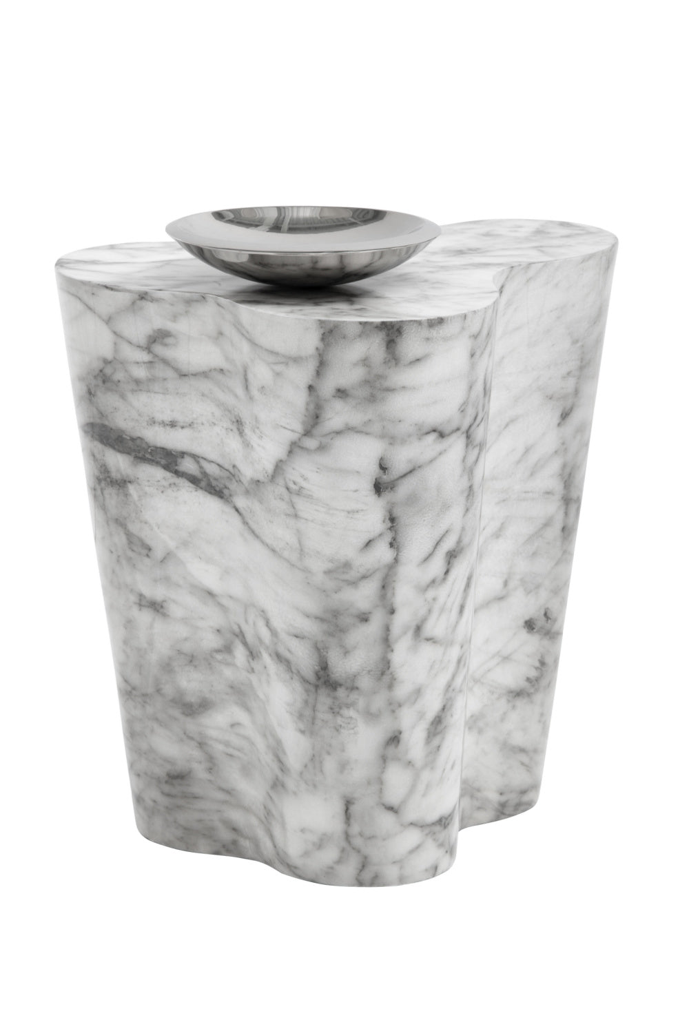 Marble-Look Indoor/Outdoor End Table S by Splendido Ava Side Table, alternate view 3
