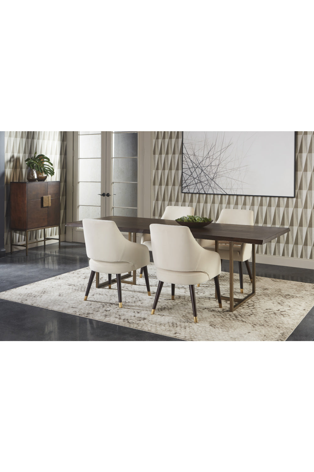 Smoked Acacia Wood Dining Table by Splendido Donnelly, alternate view 7