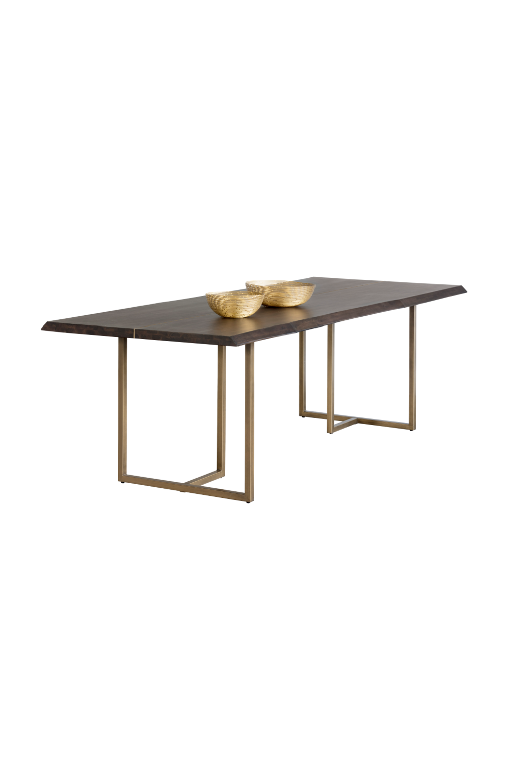 Smoked Acacia Wood Dining Table by Splendido Donnelly, alternate view 3