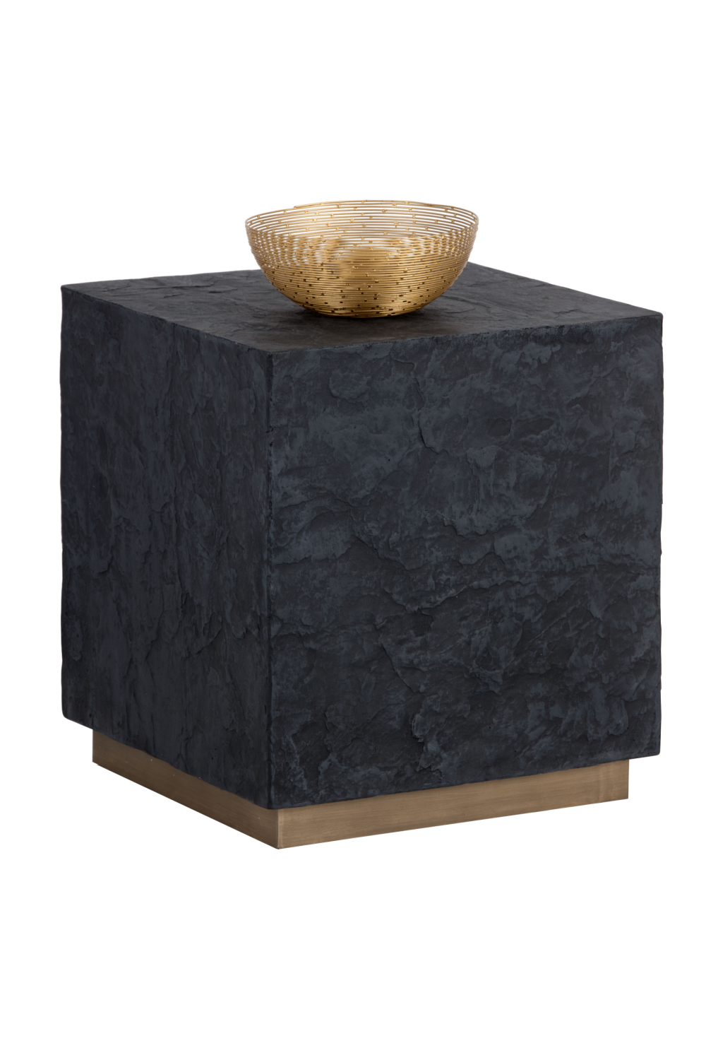 Textured Concrete End Table | Splendido Newbury