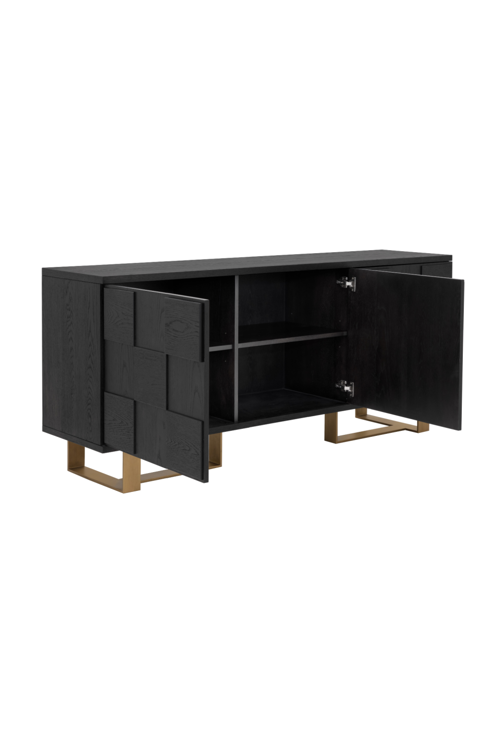 Checkered Smoked Acacia Sideboard by Splendido Lars, alternate view 4