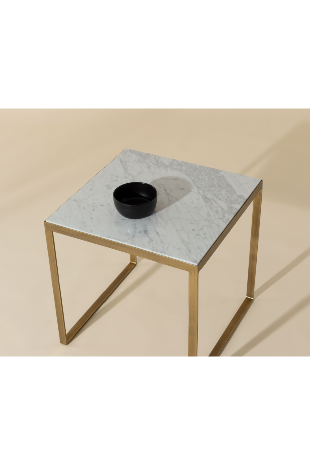 Italian Marble Square End Table by Splendido Evert Side Table, alternate view 9