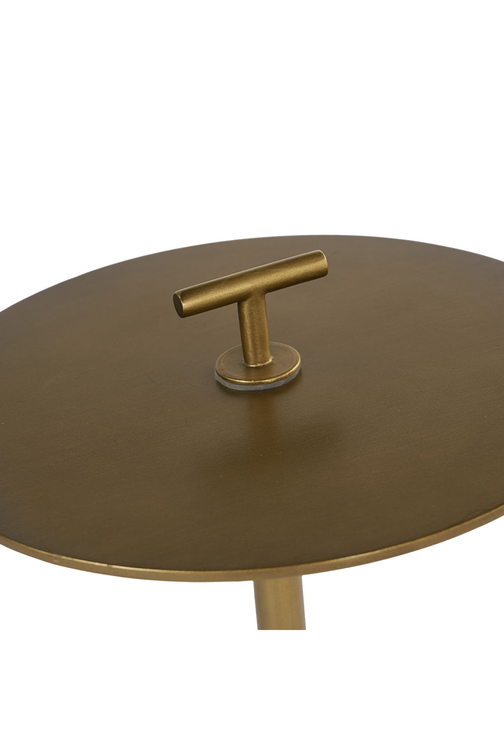 Gold Round End Table by Splendido Sia Side Table, alternate view 4