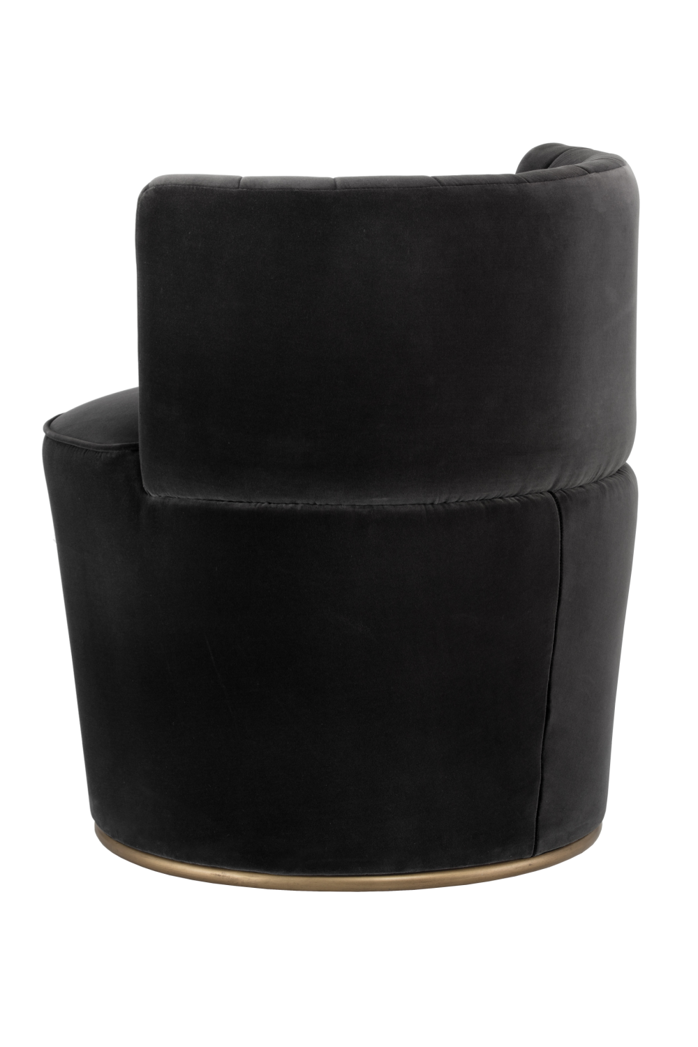 Gray Channeled-Back Lounge Chair by Splendido August Accent Chair, alternate view 5