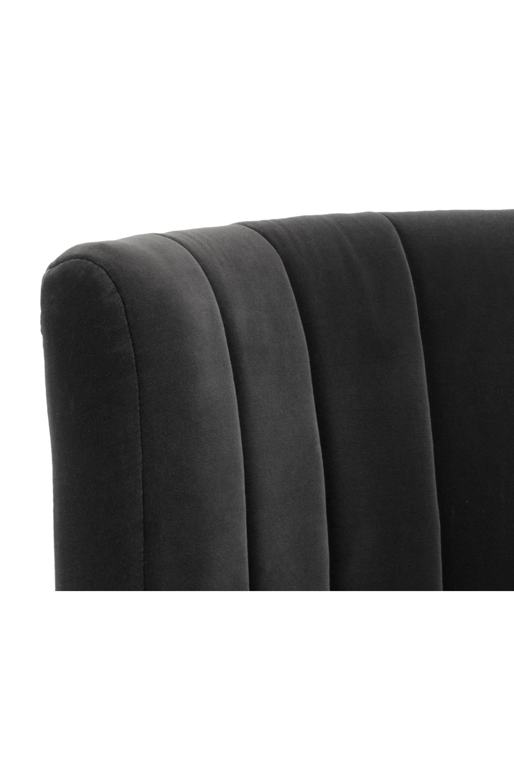 Gray Channeled-Back Lounge Chair by Splendido August Accent Chair, alternate view 6