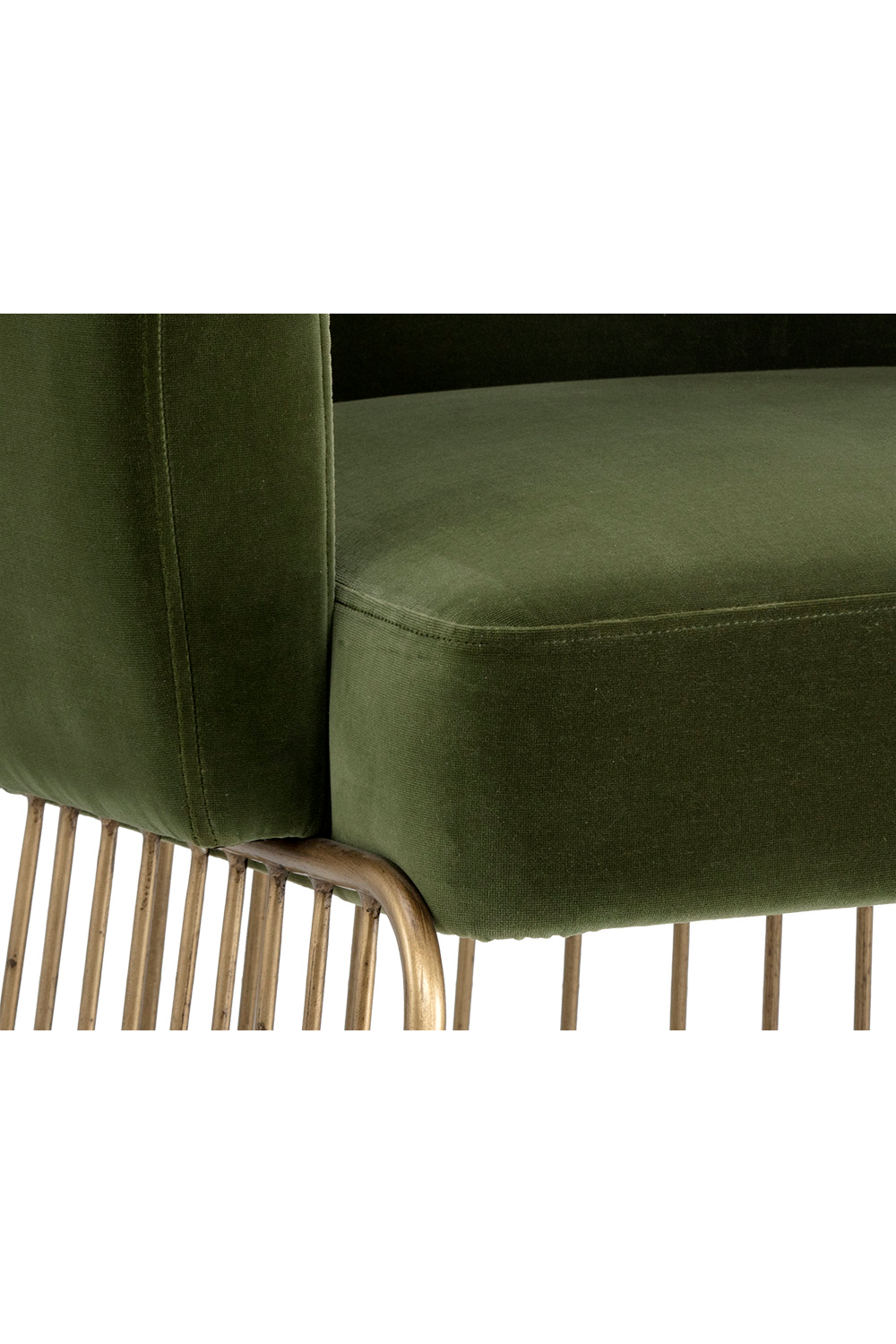 Modern European furniture - Green Fabric Modern Dining Chair - www.oroa.com