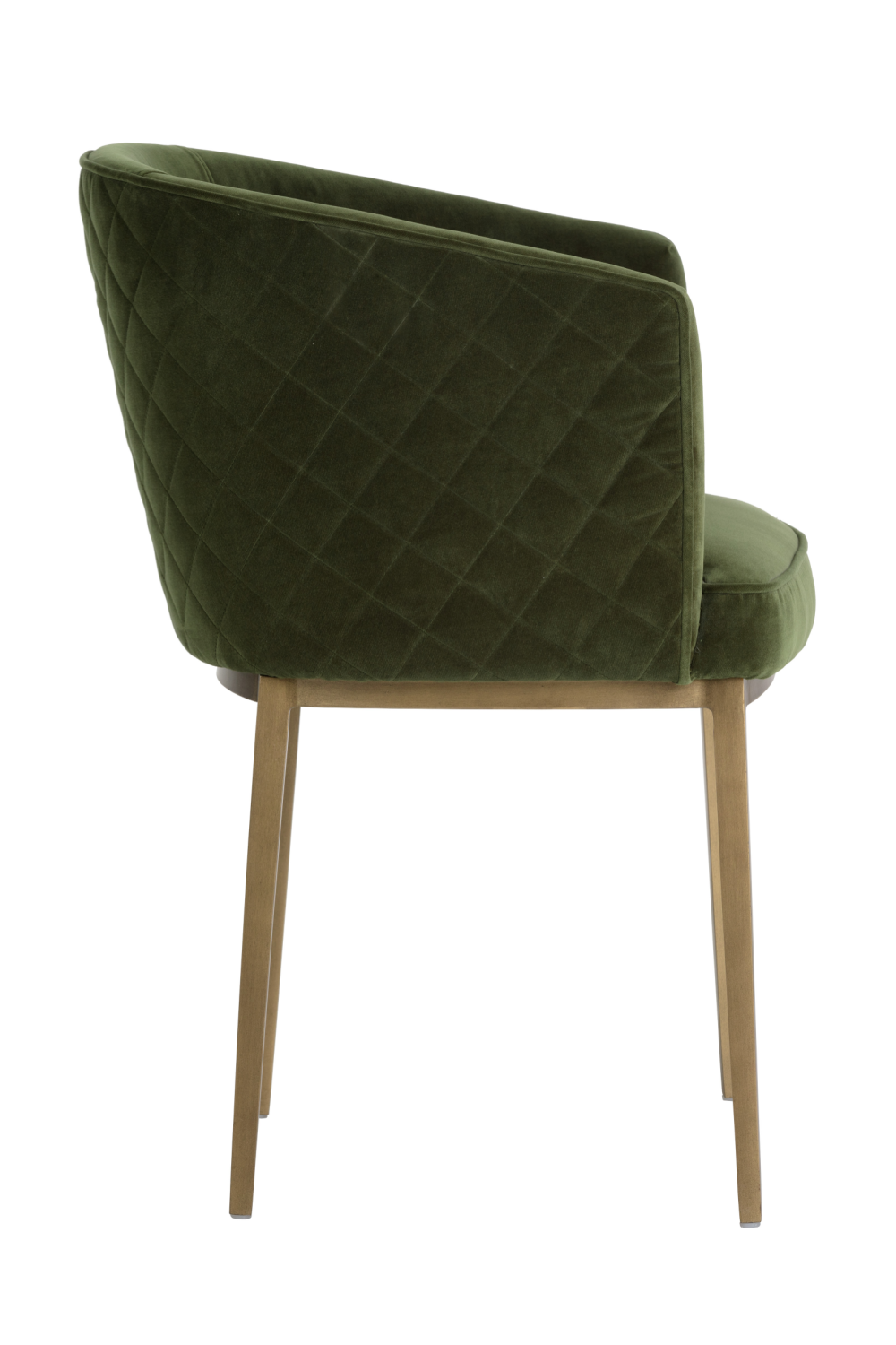 Green Diamond-Stitched Dining Chair by Splendido Cornella, alternate view 3