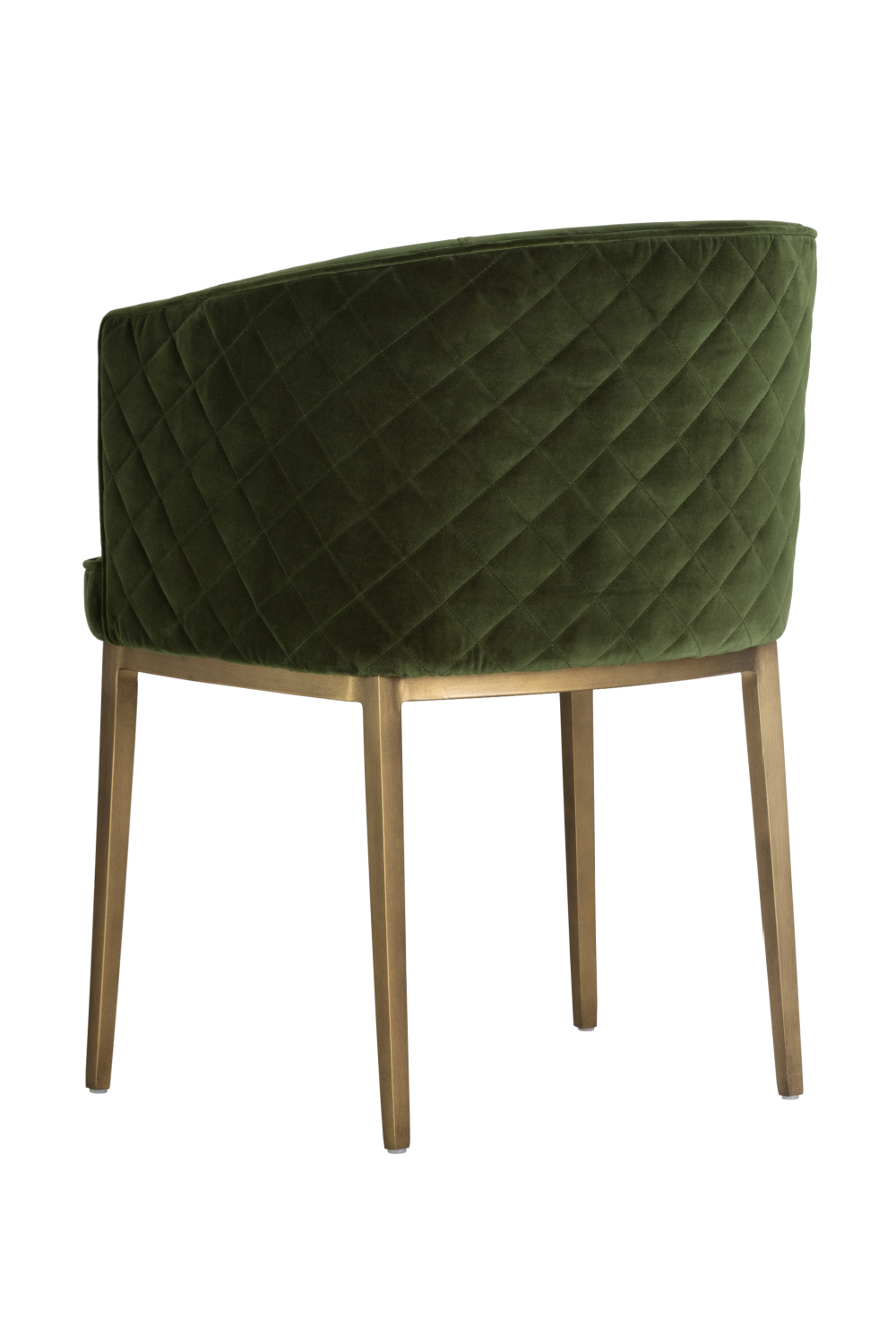 Green Diamond-Stitched Dining Chair | Splendido Cornella