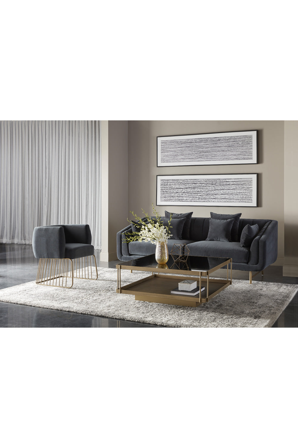 Channeled-Back 6-Cushion Sofa by Splendido Veera, alternate view 12
