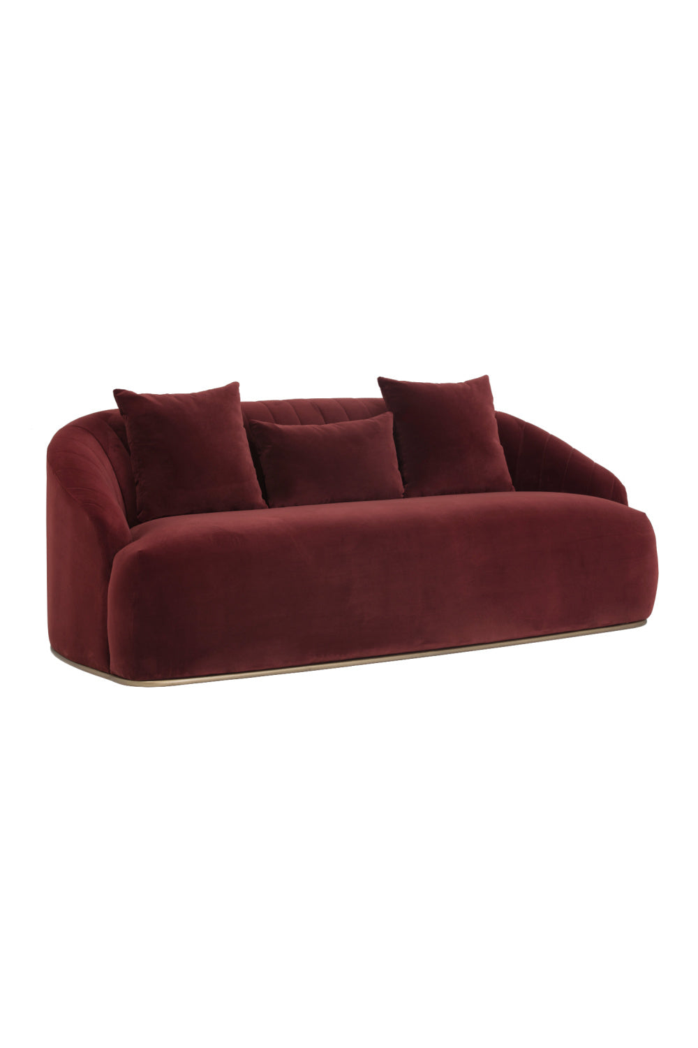 Channel-Tufted Velvet Sofa by Splendido Astrid
