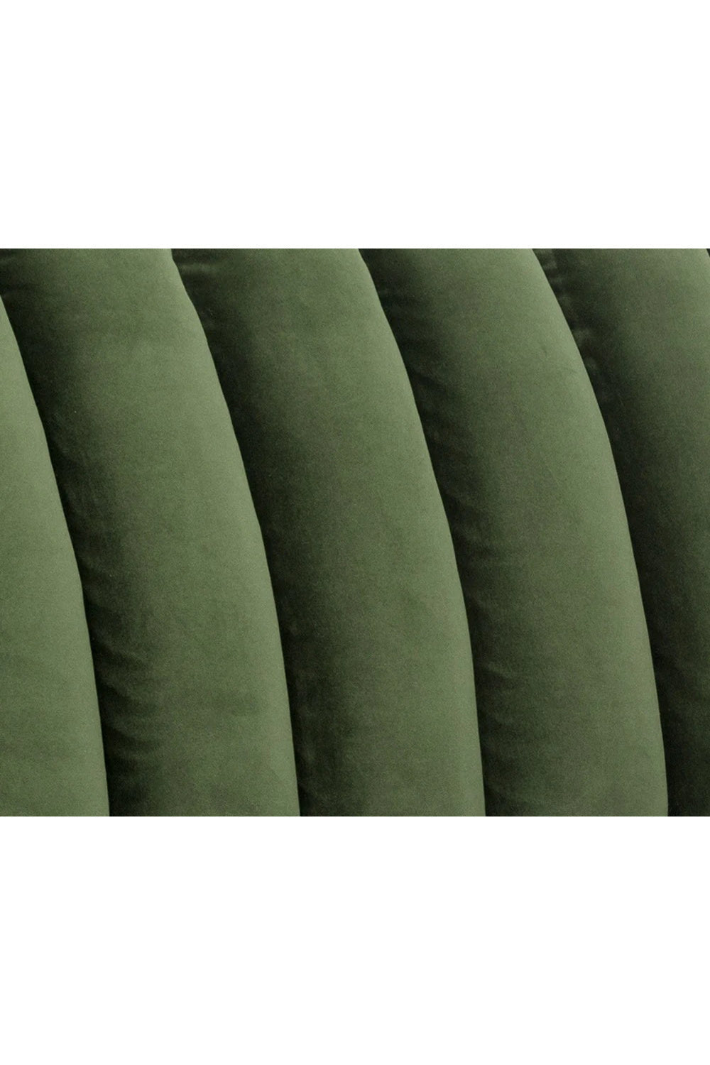 Channeled Green Velvet Sofa by Splendido Yosi, alternate view 5
