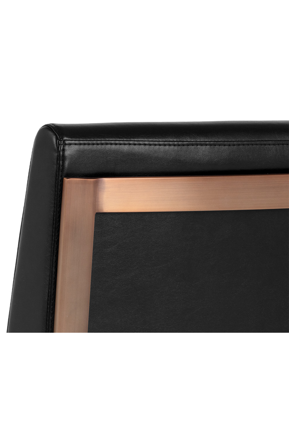 Black Leather Cantilevered Dining Chair by Splendido Dean, alternate view 6