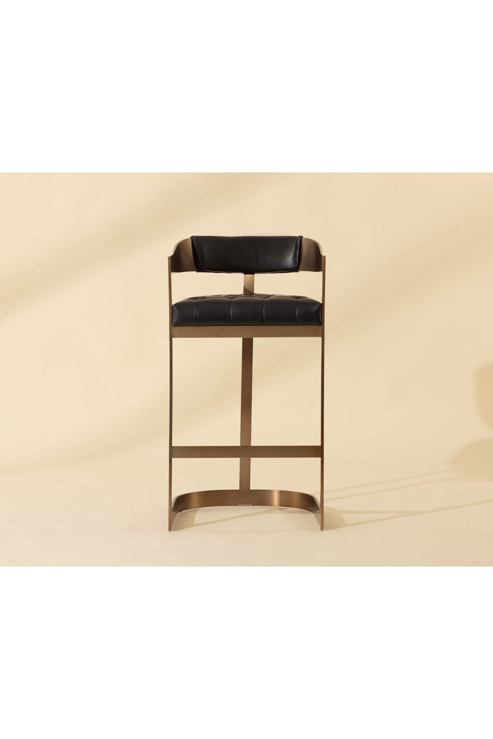 Antique Brass Framed Bar Stool by Splendido Beaumont Barstool, alternate view 8