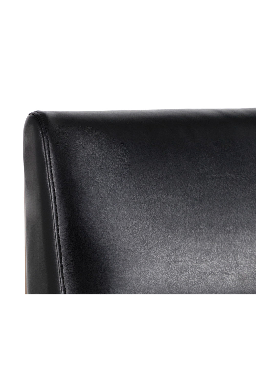Black Leather Cantilevered Bar Stool by Splendido Dean Barstool, alternate view 5
